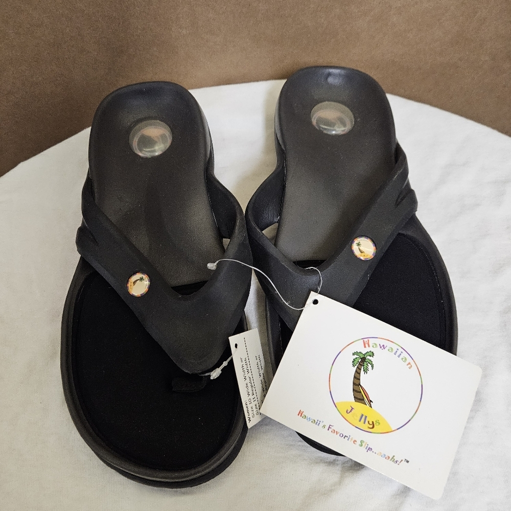 Black Flip Flop Sandals Men Size 11 - Picture 6 of 16